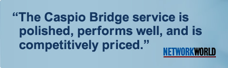The Caspio Bridge service is polished