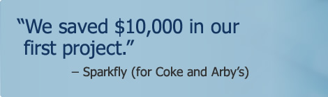 We saved 10000$ in our first project