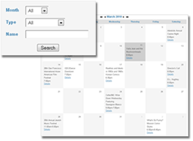 New Calendar DataPage